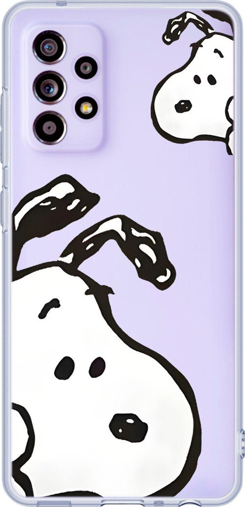 Galaxy A23 Uyumlu Cool Doggo Desenli Şeffaf Silikonlu Telefon Kılıfı