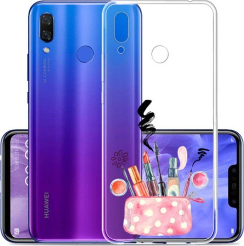 Makyaj Çantası Desenli Psmart 2019 Şeffaf Telefon Kılıfı