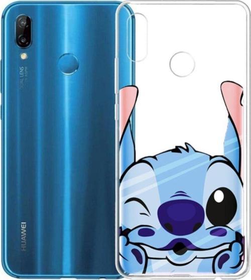 Stitch Desenli P20 Lite Şeffaf Telefon Kılıfı