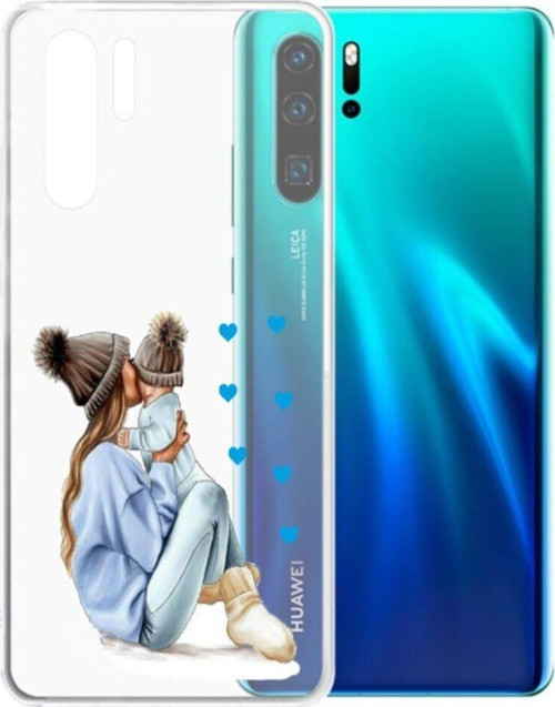 Erkek Bebek Şeffaf P30 Uyumlu Telefon Kılıfı