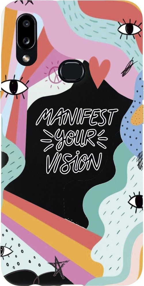 Samsung A10S Manifest Your Vision Premium Silikonlu Telefon Kılıfı Uyumlu