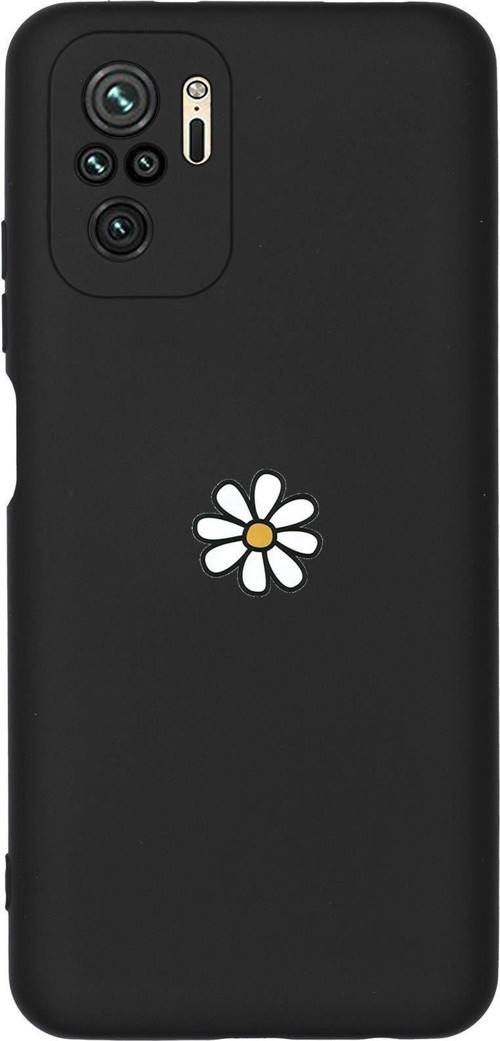 Redmi Note 10 Uyumlu Papatya Desenli Premium Silikonlu Telefon Kılıfı