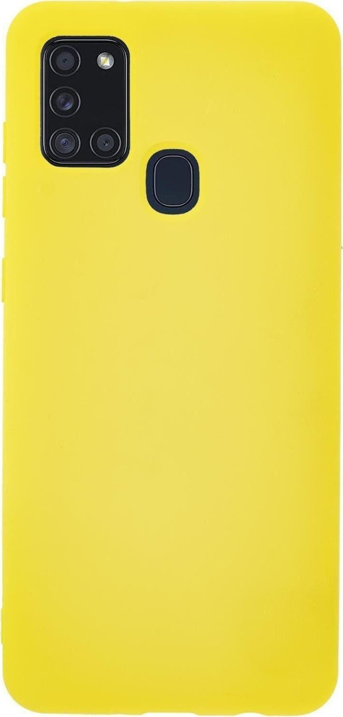 Samsung A21S Premium Silikonlu Lansman Telefon Kılıfı Mchzr