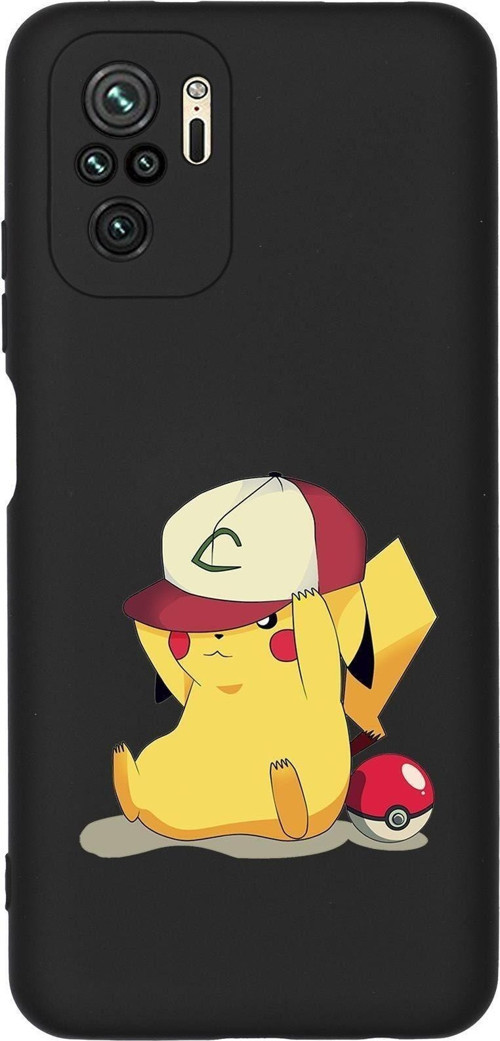 Redmi Note 10 Uyumlu Pokemon Desenli Premium Silikonlu Telefon Kılıfı