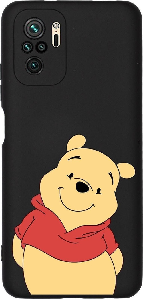 Redmi Note 10 Uyumlu Pooh Desenli Premium Silikonlu Telefon Kılıfı