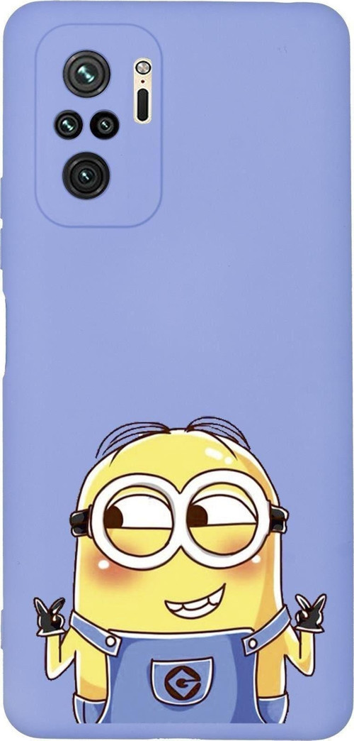 Redmi Note 10 Minions Desenli Premium Silikonlu Telefon Kılıfı
