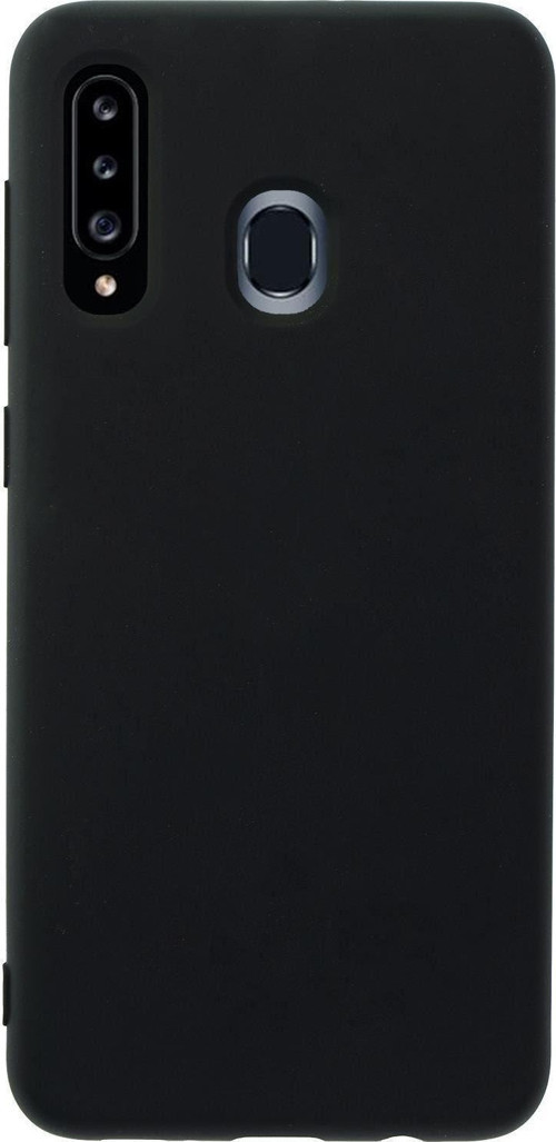 Samsung A20S Premium Silikonlu Lansman Telefon Kılıfı Mchzr