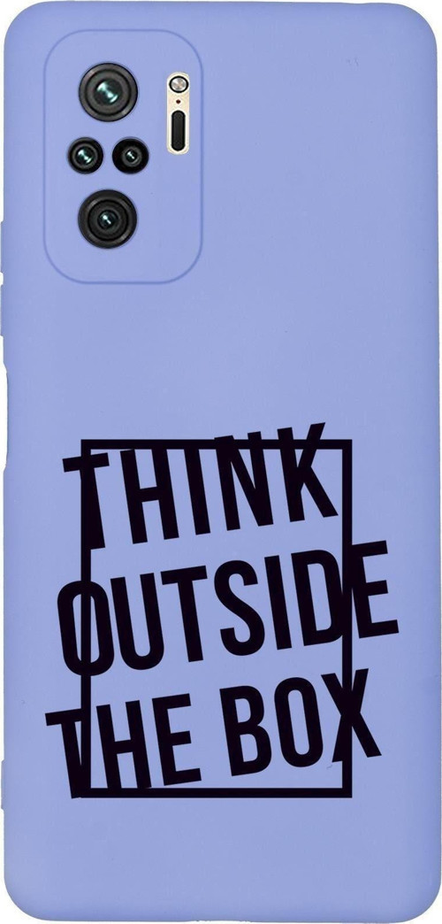 Redmi Note 10S Think Outside Desenli Premium Silikonlu Telefon Kılıfı