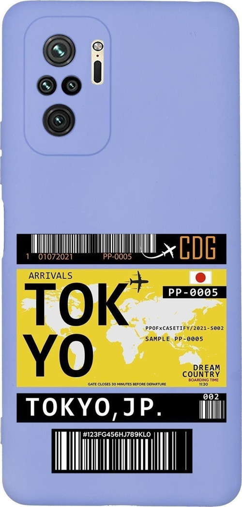 Redmi Note 10S Tokyo Desenli Premium Silikonlu Telefon Kılıfı
