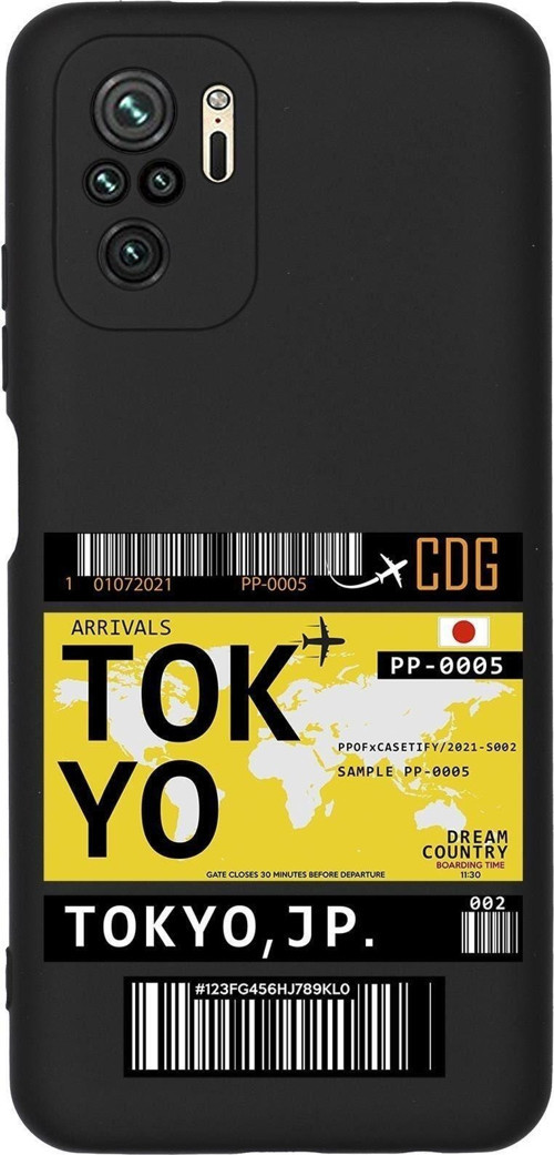 Redmi Note 10S Tokyo Desenli Premium Silikonlu Telefon Kılıfı
