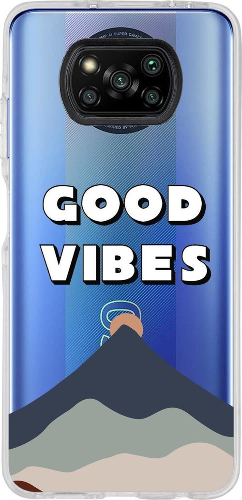 Poco X3 Good Vibes Candy Bumper Silikonlu Siyah Telefon Kılıfı