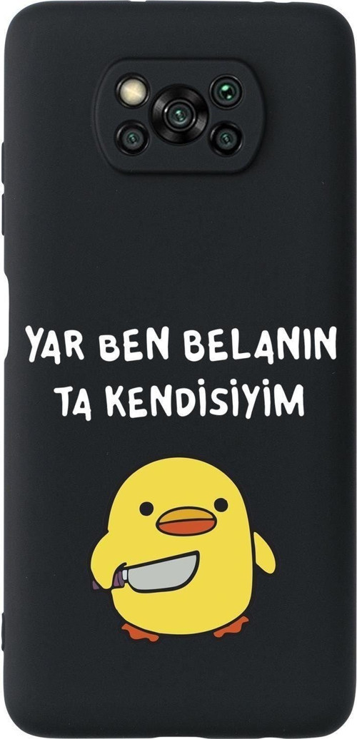 Poco X3 Katil Civciv Desenli Premium Silikonlu Telefon Kılıfı