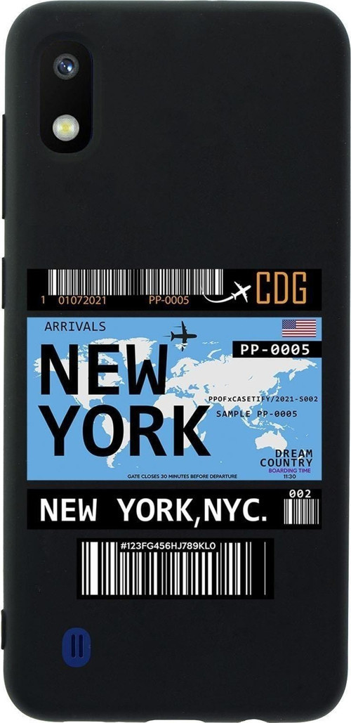 Samsung A10 New York Premium Silikonlu Telefon Kılıfı