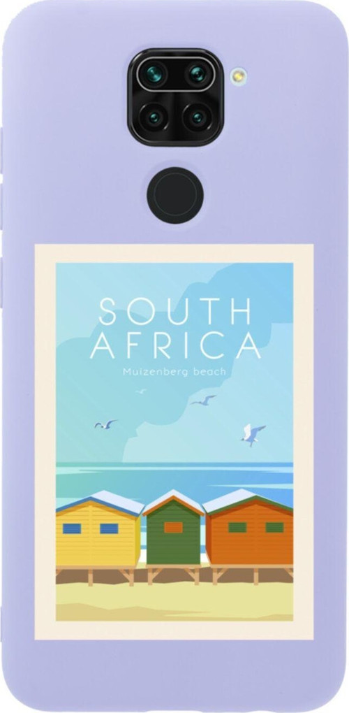 Xiaomi Redmi Note 9 South Africa Premium Silikonlu Lansman Lila Telefon Kılıfı