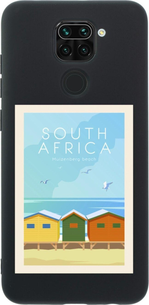 Xiaomi Redmi Note 9 South Africa Premium Silikonlu Lansman Siyah Telefon Kılıfı