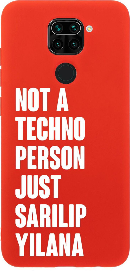 Redmi Note 9 Uyumlu Not Techno Person Just Sarılıp Yılana Desenli Telefon Kılıfı