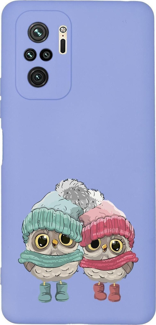 Redmi Note 10S Bereli Baykuşlar Desenli Premium Silikonlu Telefon Kılıfı