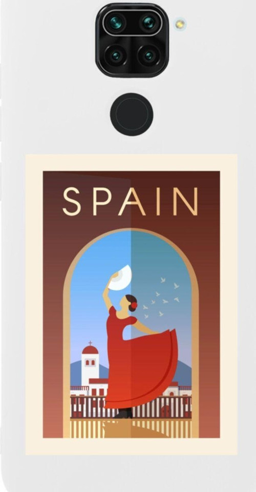 Xiaomi Redmi Note 9 Spain Premium Silikonlu Lansman Beyaz Telefon Kılıfı