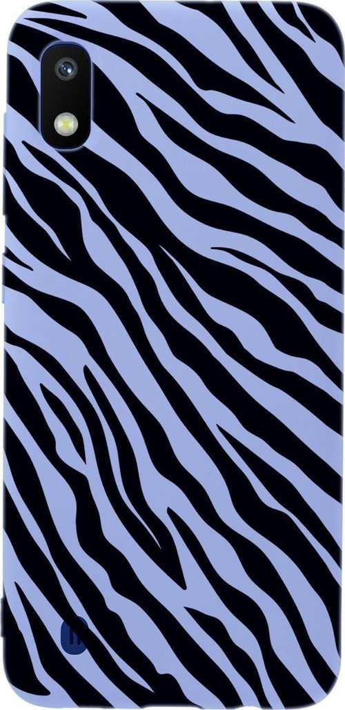 Samsung A10 Zebra Pattern Premium Silikonlu Telefon Kılıfı