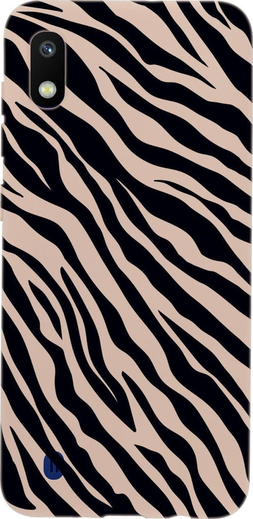 Samsung A10 Zebra Pattern Premium Silikonlu Telefon Kılıfı