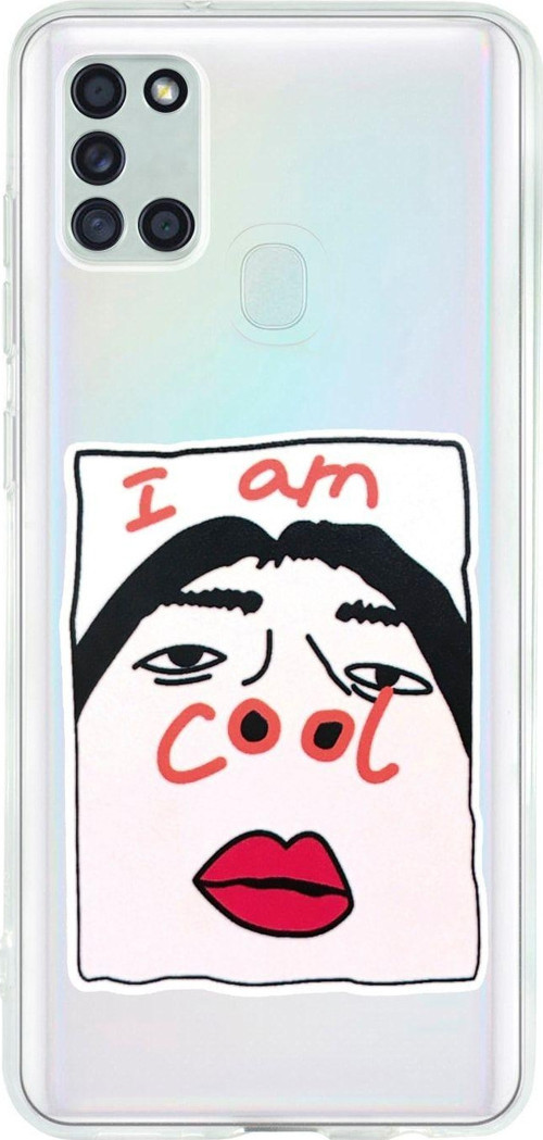 Samsung A21S Cool Şeffaf Telefon Kılıfı