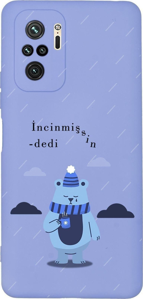 Redmi Note 10 Uyumlu Incinmişsin Dedi Desenli Premium Silikonlu Telefon Kılıfı