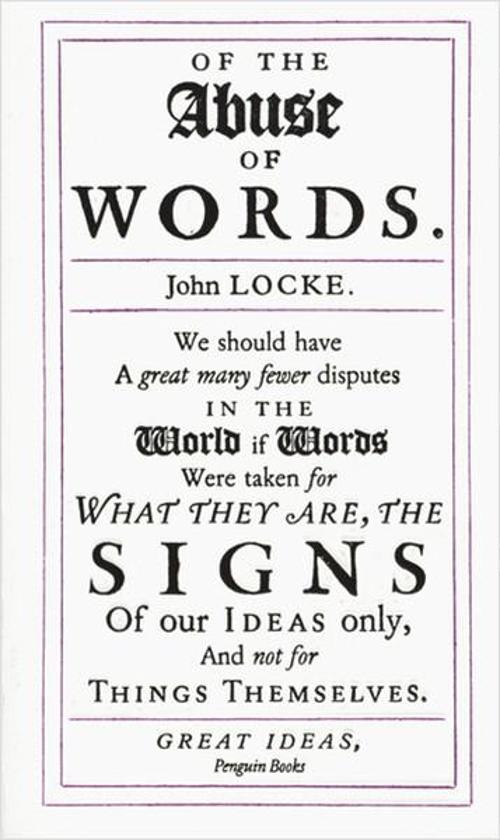 Of the Abuse of Words