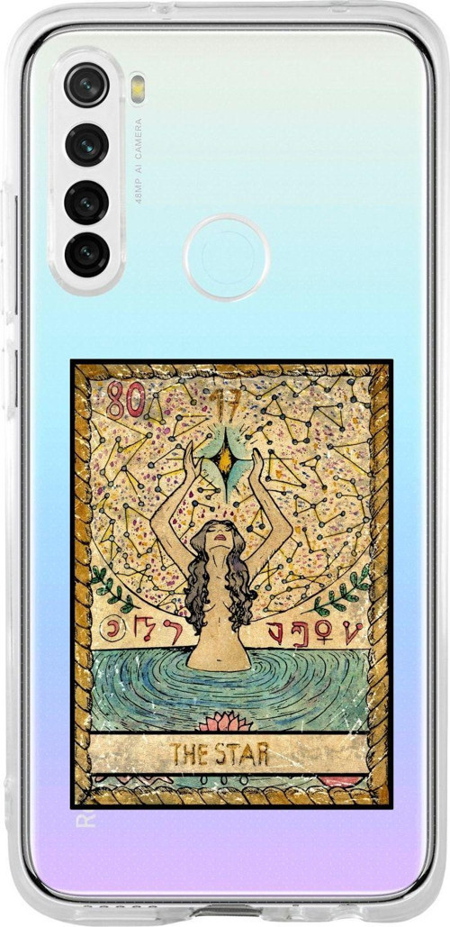 Redmi Note 8 Uyumlu The Star Desenli Premium Şeffaf Silikon Kılıf