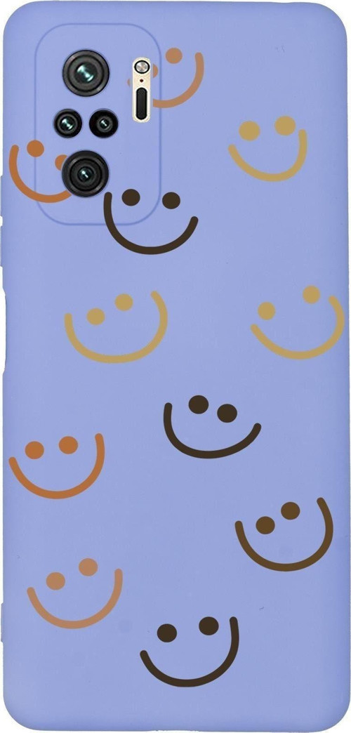 Redmi Note 10S Smile Desenli Premium Silikonlu Telefon Kılıfı