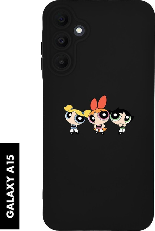 Samsung A15 Uyumlu Powerpuff Girls Desenli Premium Silikonlu Lansman Telefon Kılıfı