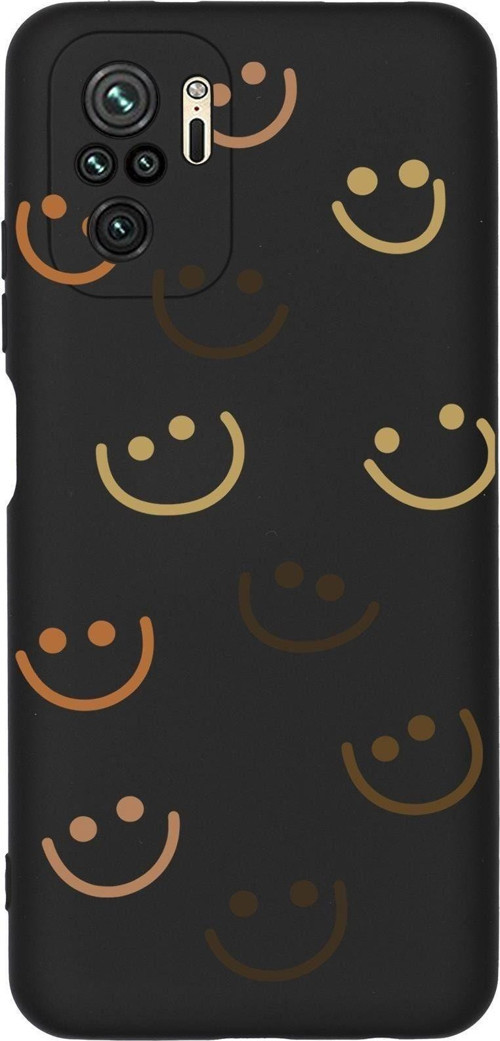 Redmi Note 10S Smile Desenli Premium Silikonlu Telefon Kılıfı