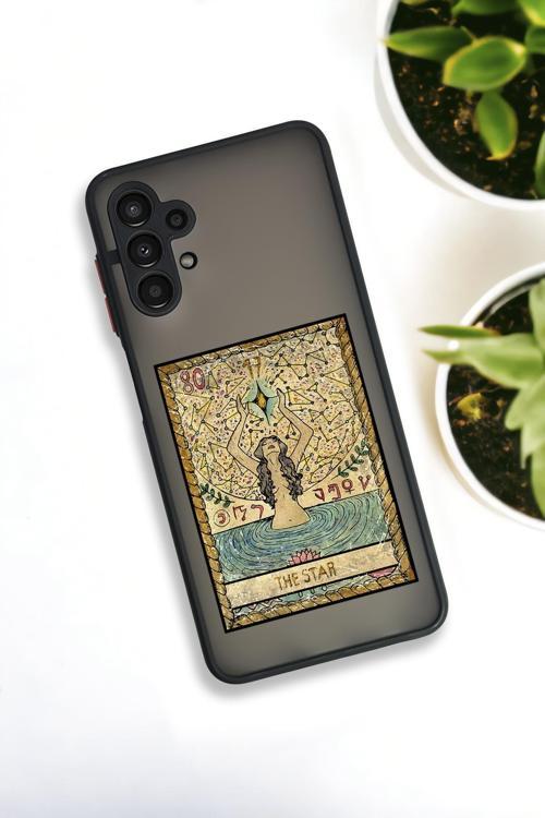 Samsung A13 Uyumlu The Star Desenli Buzlu Şeffaf Lüx Telefon Kılıfı