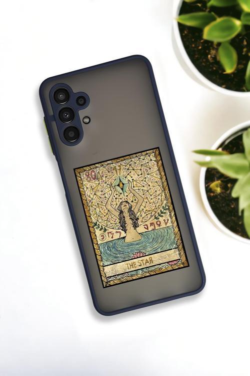 Samsung A13 Uyumlu The Star Desenli Buzlu Şeffaf Lüx Telefon Kılıfı