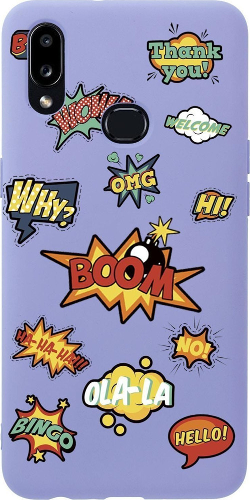 Samsung A10S Stickers Desenli Premium Silikonlu Telefon Kılıfı