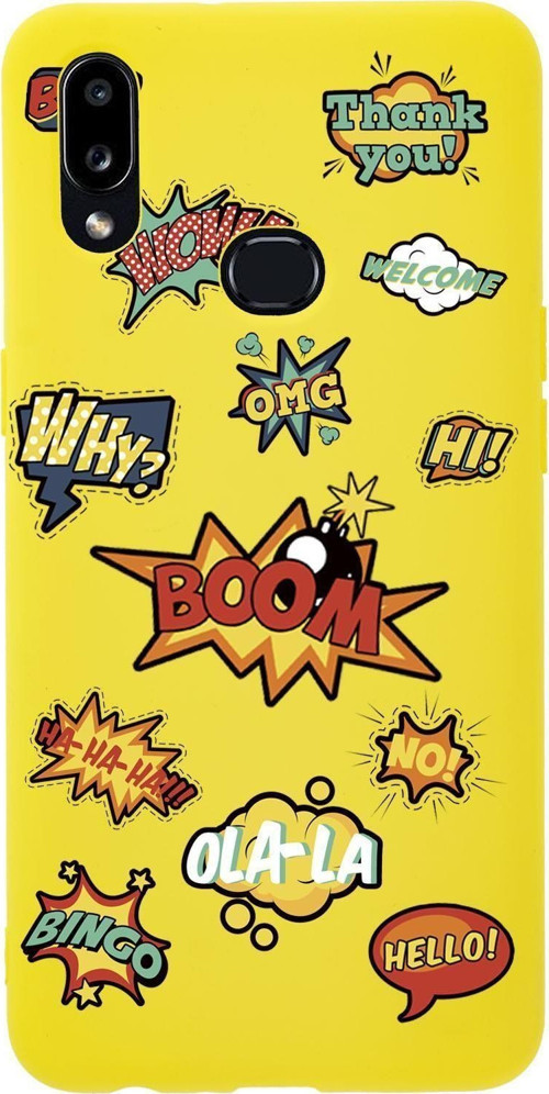 Samsung A10S Stickers Desenli Premium Silikonlu Telefon Kılıfı