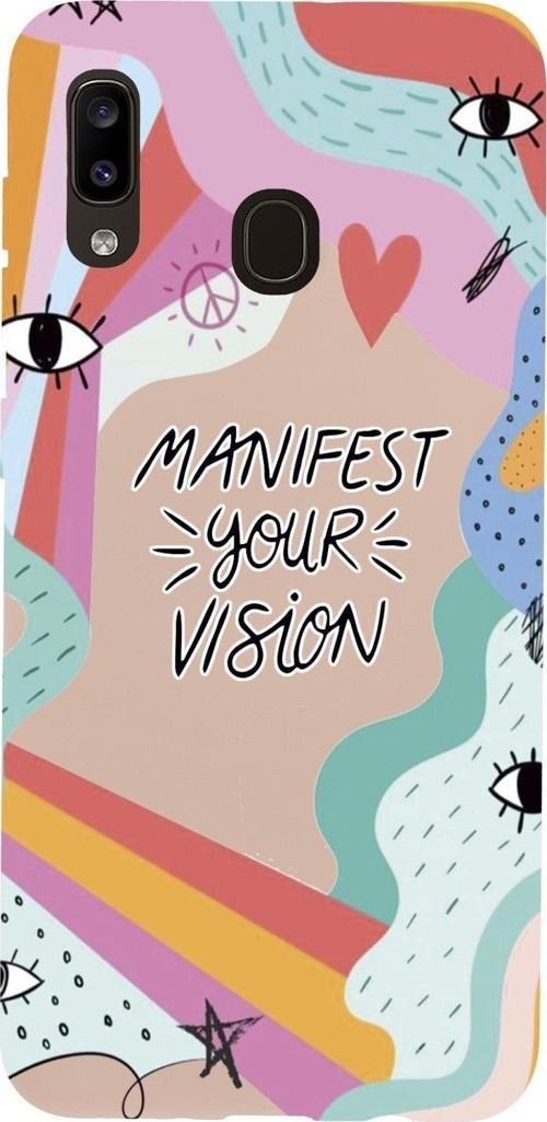 Samsung A20 Uyumlu Manifest Your Vision Premium Silikonlu Telefon Kılıfı