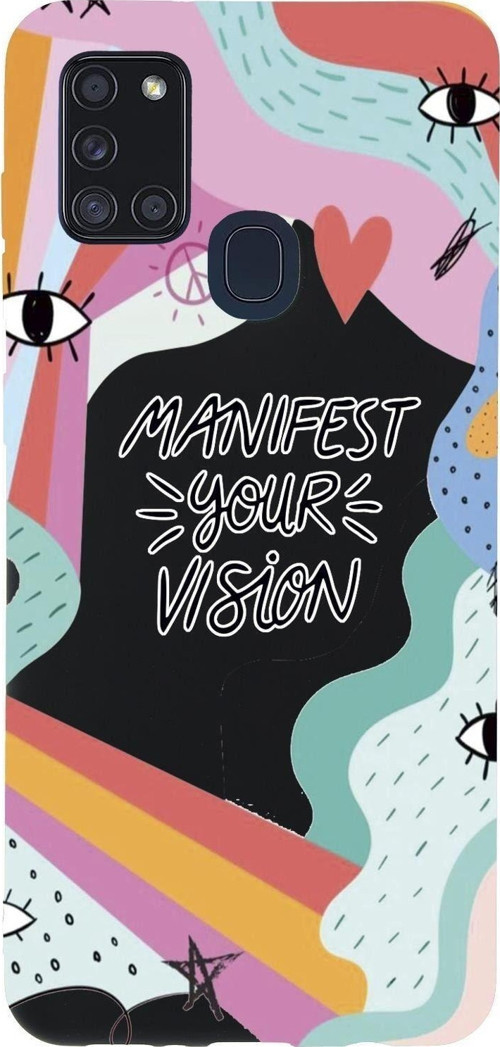Samsung A21S Manifest Your Vision Premium Silikonlu Telefon Kılıfı
