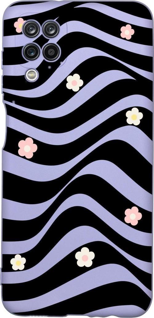 Samsung A12 Uyumlu Flowers İn Illusion Premium Silikonlu Telefon Kılıfı