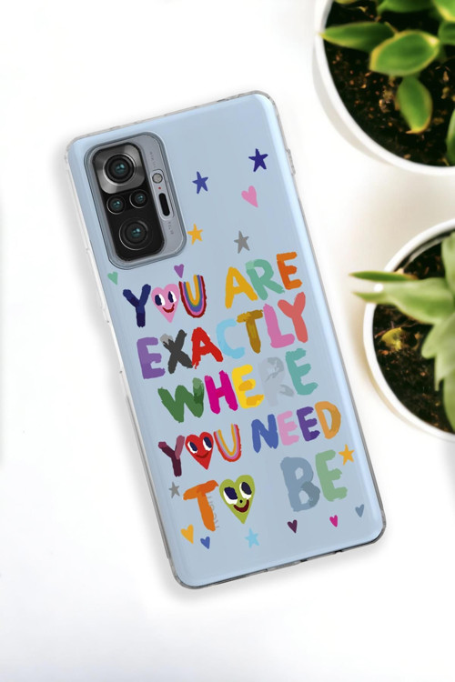 Xiaomi Redmi Note 10 Pro Max Uyumlu Need To Be Desenli Premium Silikonlu Şeffaf Telefon Kılıfı