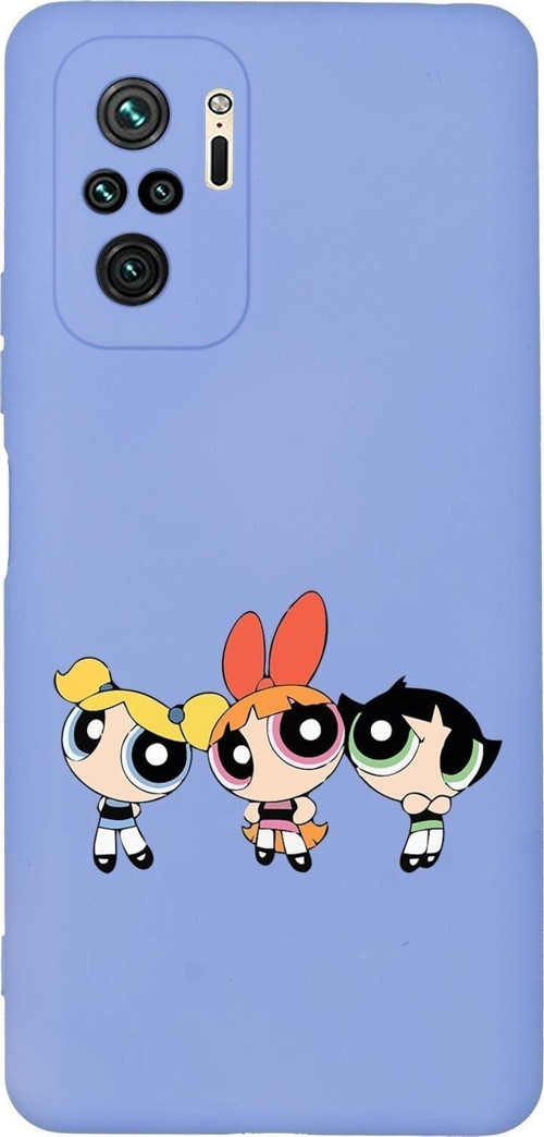 Redmi Note 10S Powerpuff Girl Desenli Premium Silikonlu Telefon Kılıfı