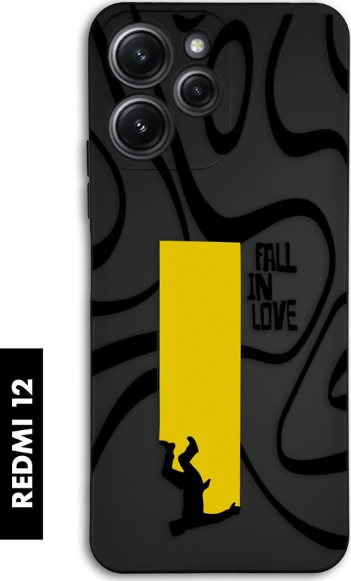 Xiaomi Redmi 12 Uyumlu Fall In Love Desenli Premium Silikonlu Lansman Telefon Kılıfı