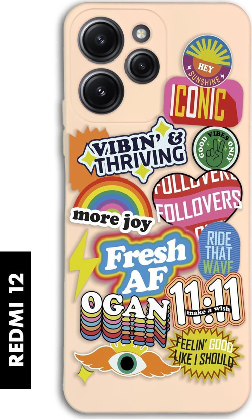 Xiaomi Redmi 12 Uyumlu Fresh Desenli Premium Silikonlu Lansman Telefon Kılıfı