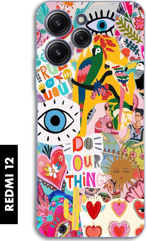 Xiaomi Redmi 12 Uyumlu Fun Desenli Premium Silikonlu Lansman Telefon Kılıfı