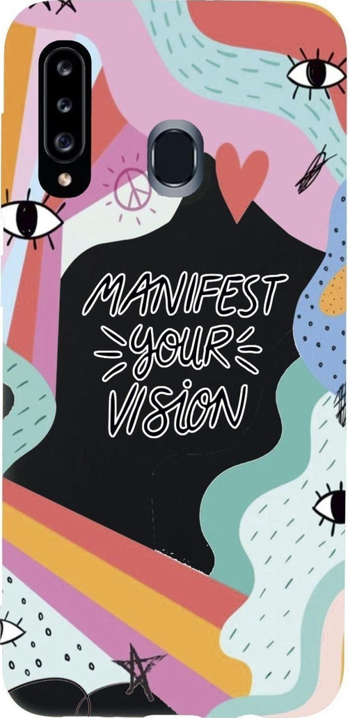 Samsung A20S Manifest Your Vision Premium Silikonlu Telefon Kılıfı