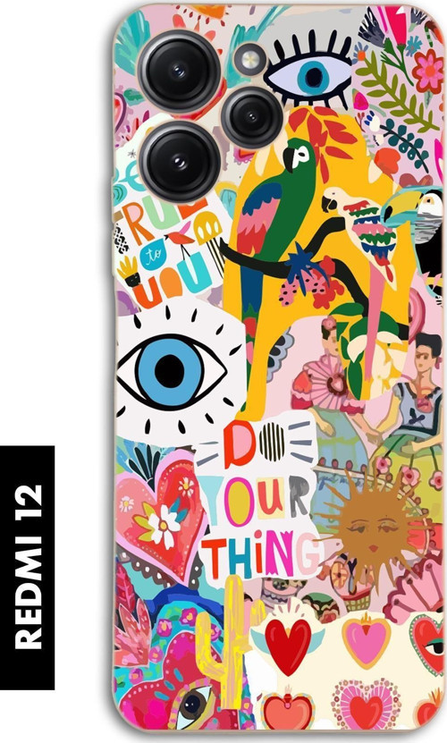 Xiaomi Redmi 12 Uyumlu Fun Desenli Premium Silikonlu Lansman Telefon Kılıfı