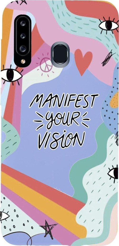 Samsung A20S Manifest Your Vision Premium Silikonlu Telefon Kılıfı