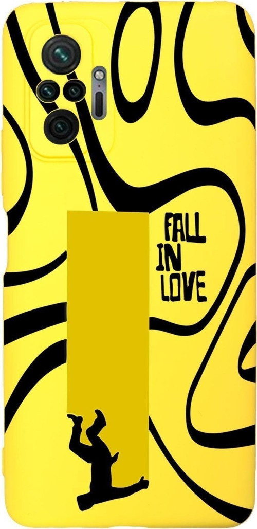 Xiaomi Redmi Note 10 Pro Uyumlu Fall In Love Desenli Premium Silikonlu Lansman Telefon Kılıfı
