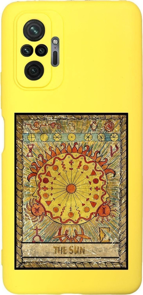Xiaomi Redmi Note 10 Pro Uyumlu The Sun Desenli Premium Silikonlu Lansman Telefon Kılıfı