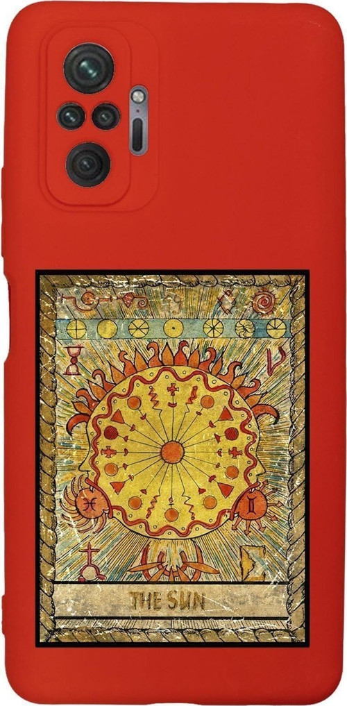 Xiaomi Redmi Note 10 Pro Uyumlu The Sun Desenli Premium Silikonlu Lansman Telefon Kılıfı