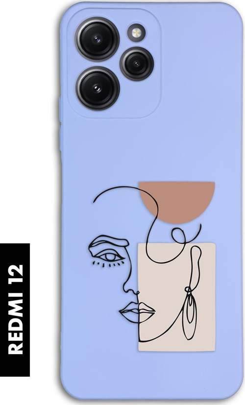 Xiaomi Redmi 12 Uyumlu Women Art Desenli Premium Silikonlu Lansman Telefon Kılıfı